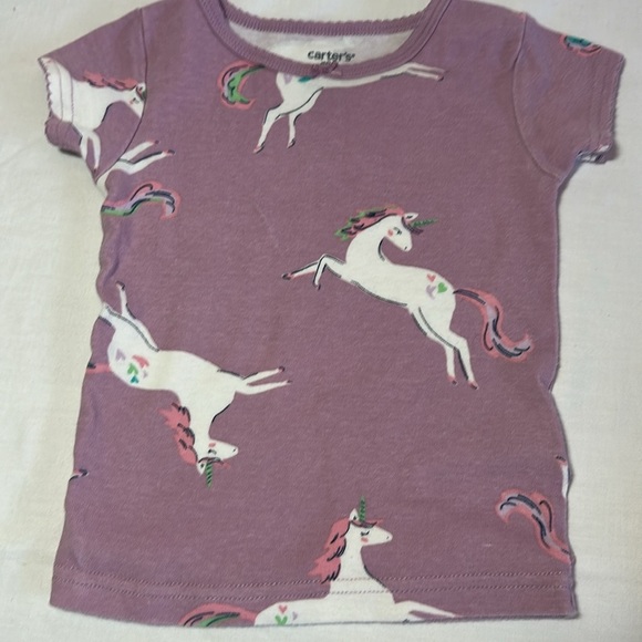 Carter's - Lavender Unicorn Pajama Set - Picture 2 of 5